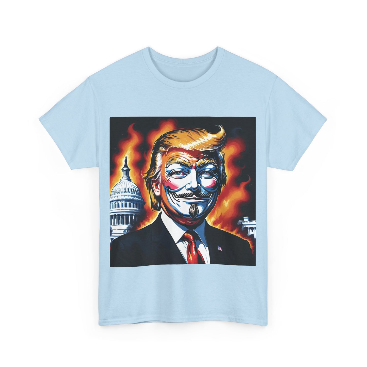 Guy Fawkes Mask Anti Donald Trump Tee