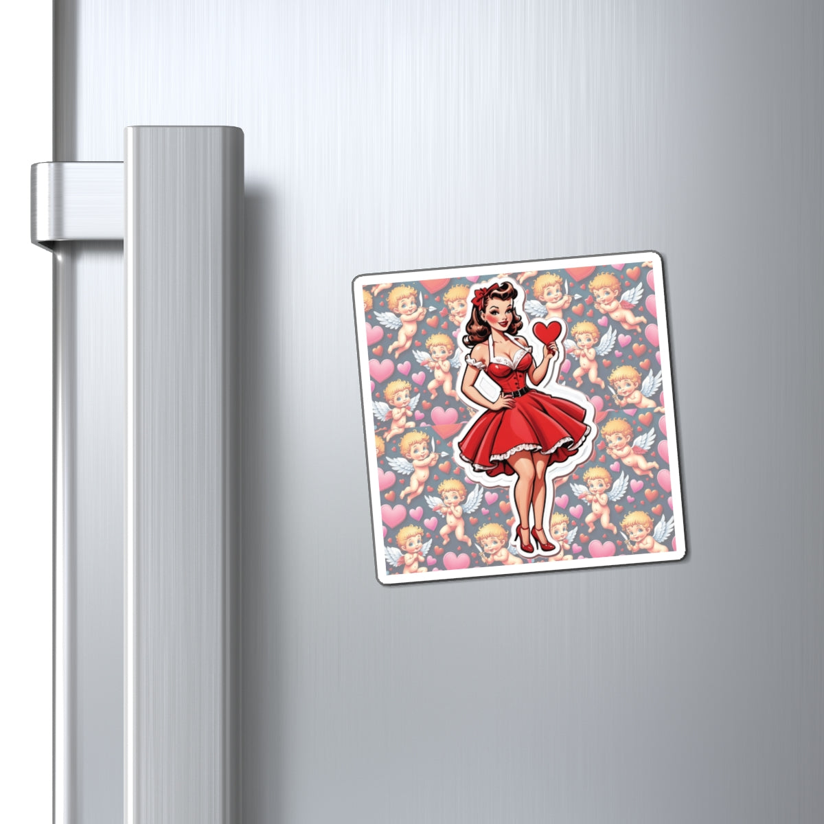 Valentine's Day III Pin Up Girl Magnet