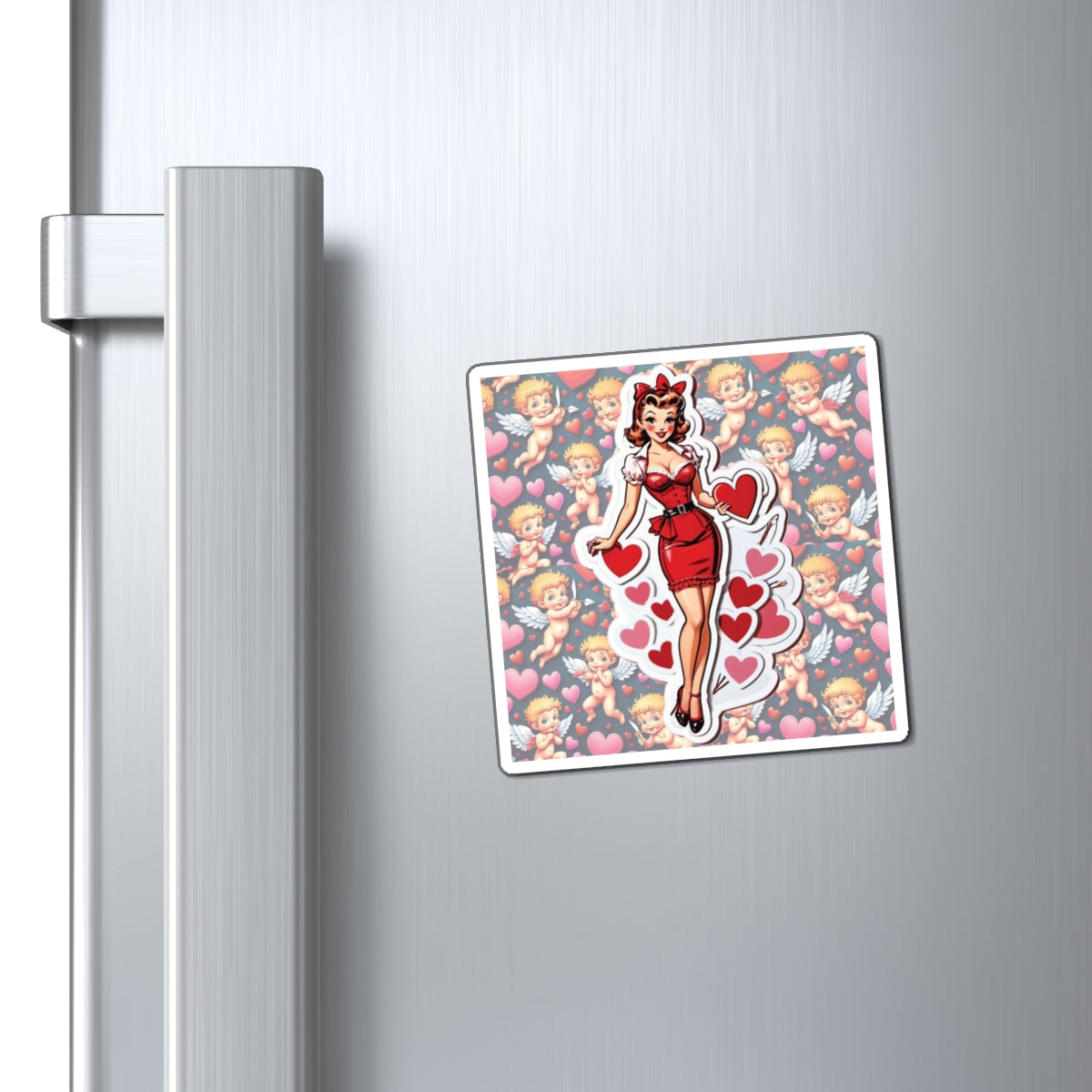 Valentine's Day II Pin Up Girl Magnet