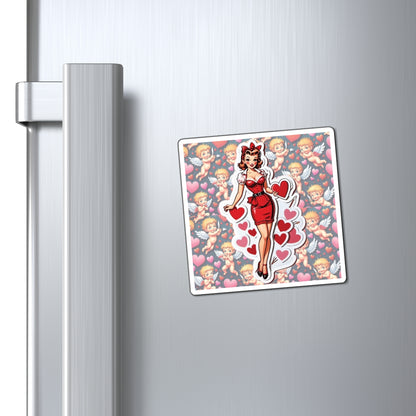 Valentine's Day II Pin Up Girl Magnet