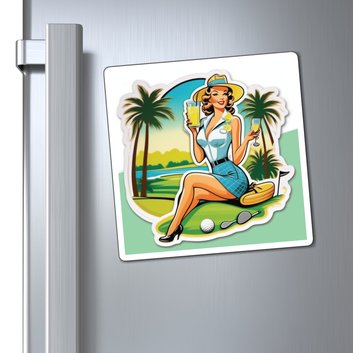 National Arnold Palmer Day Pin Up Girl Magnet