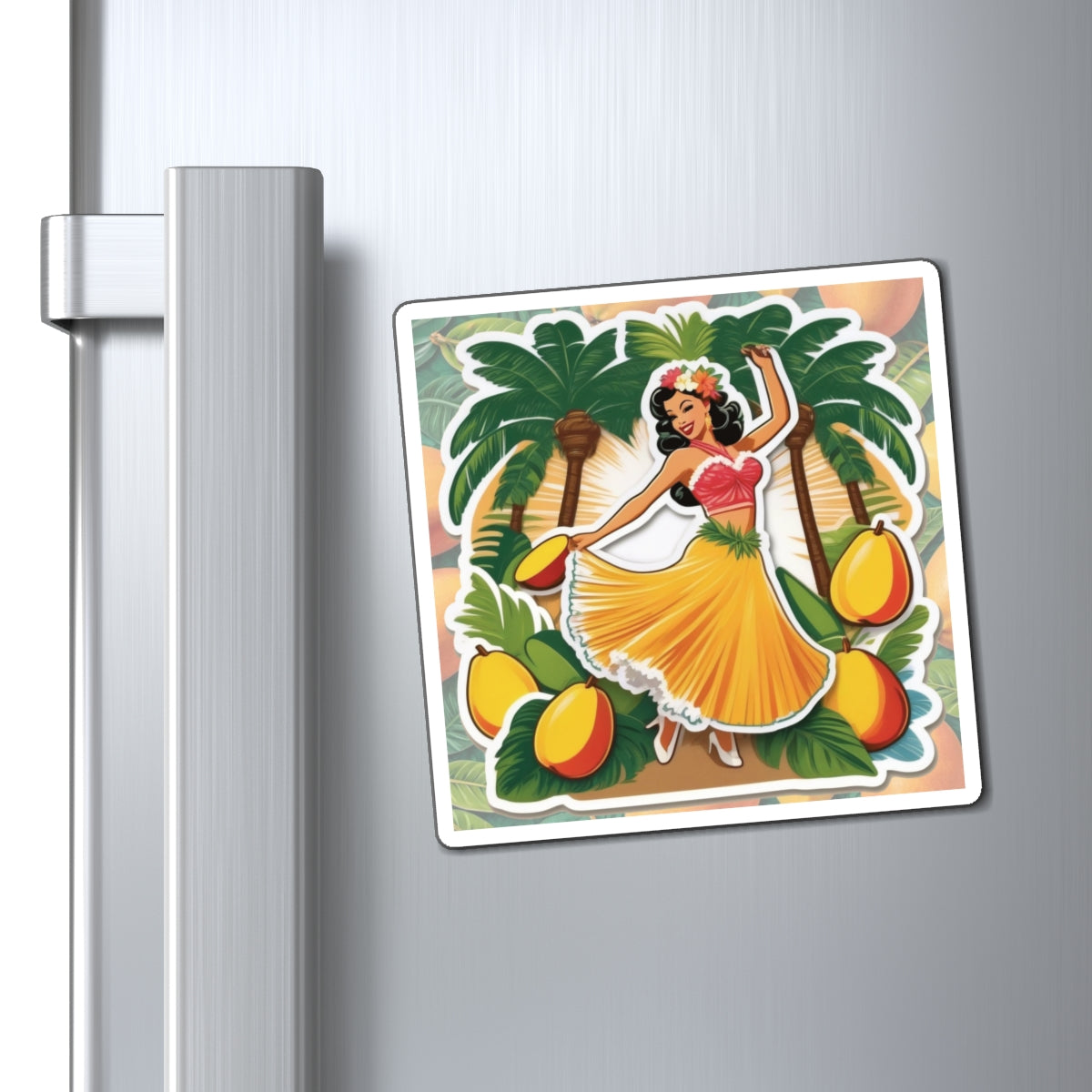 National Mango Day IV Pin Up Girl Magnet