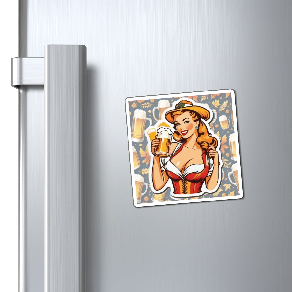 Oktoberfest II Pin Up Girl Magnet