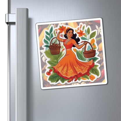 National Herbs and Spices Day IV Pin Up Girl Magnet