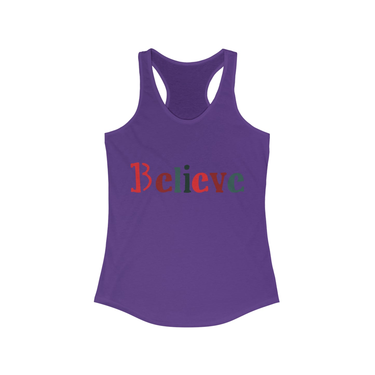 Believe Women's Racerback Tank