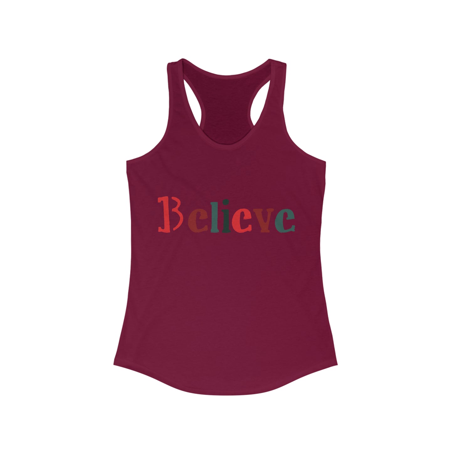 Believe Women's Racerback Tank