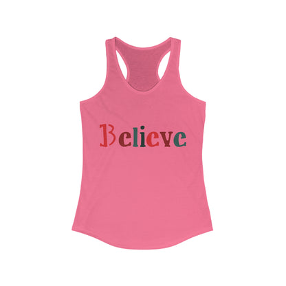 Believe Women's Racerback Tank