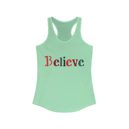 Believe Women's Racerback Tank