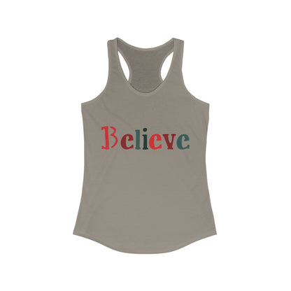 Believe Women's Racerback Tank