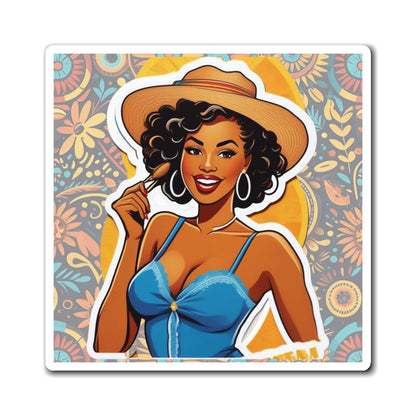 Juneteenth IV Pin Up Girl Magnet