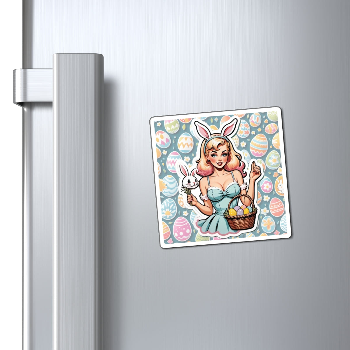 Easter Pin Up Girl Magnet