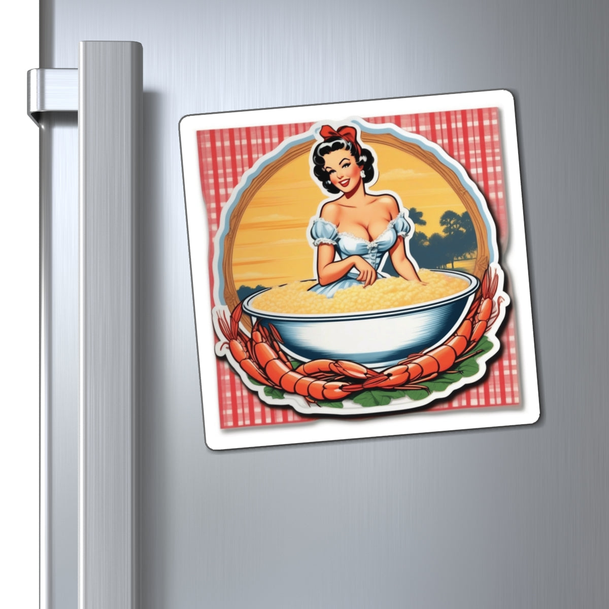 National Grits Day VIII Pin Up Girl Magnet