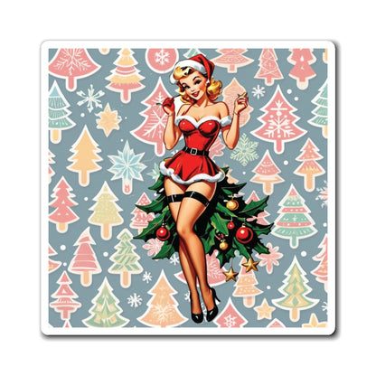 Christmas III Pin Up Girl Magnet