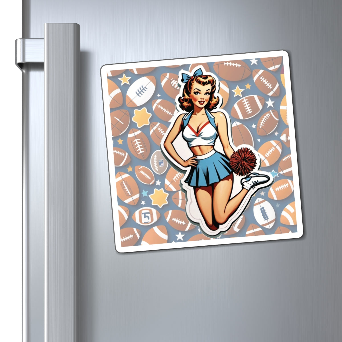 National Cheerleading Day Pin Up Girl Magnet