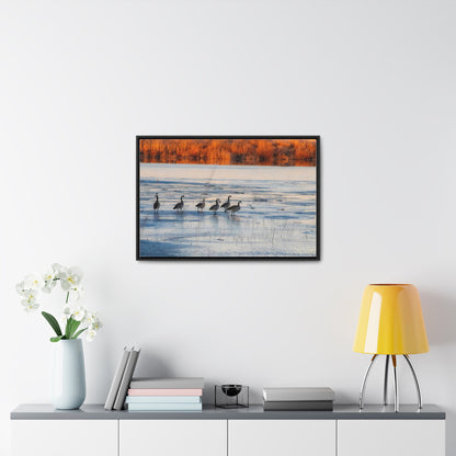 Arts by Dylan: Klamath Basin Birds on Frozen Pond Canvas