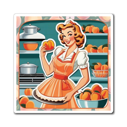 National Peach Day II Pin Up Girl Magnet