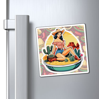 National Queso Day III Pin Up Girl Magnet