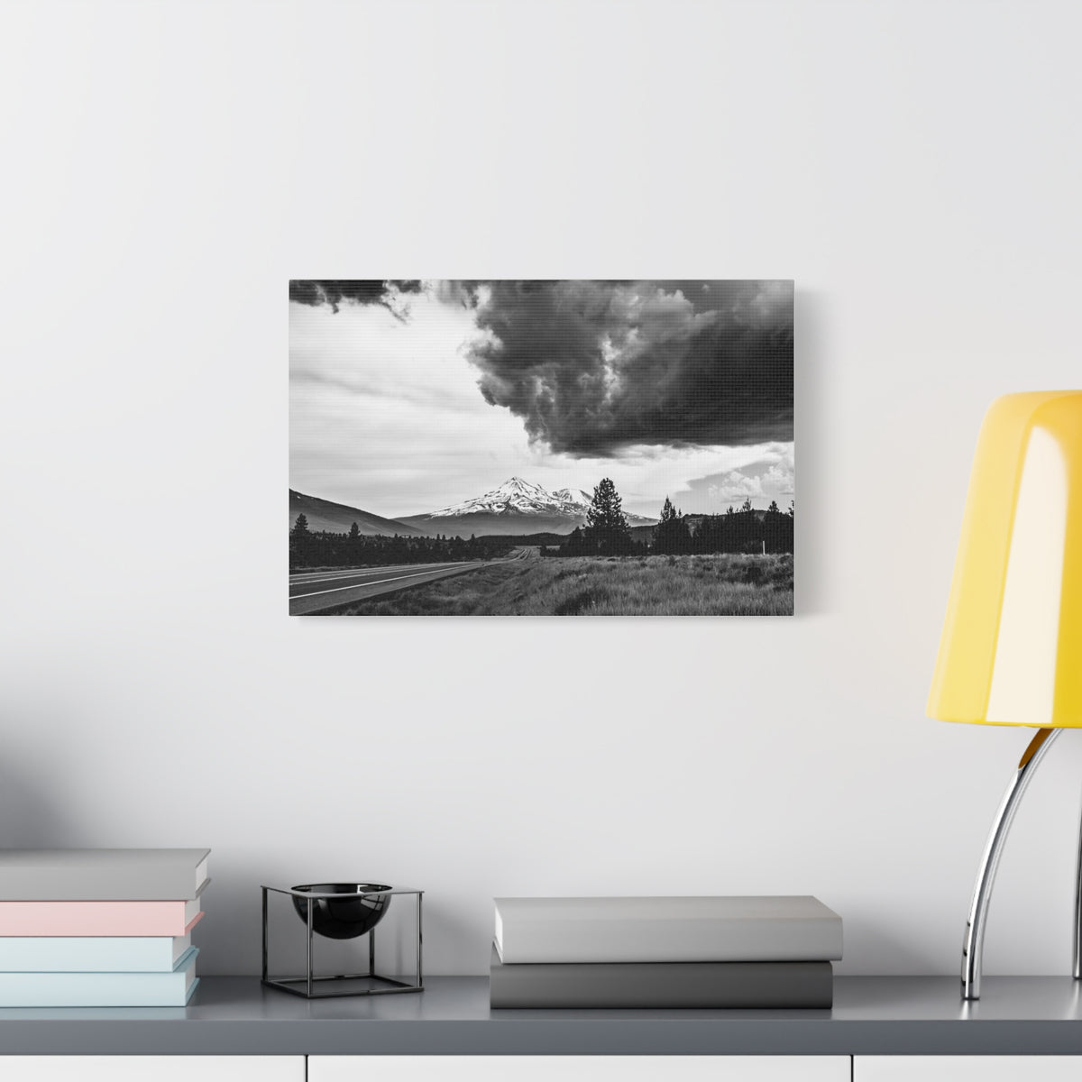 Mt. Shasta Vista Point North 97: Fine Art Stretched Canvas