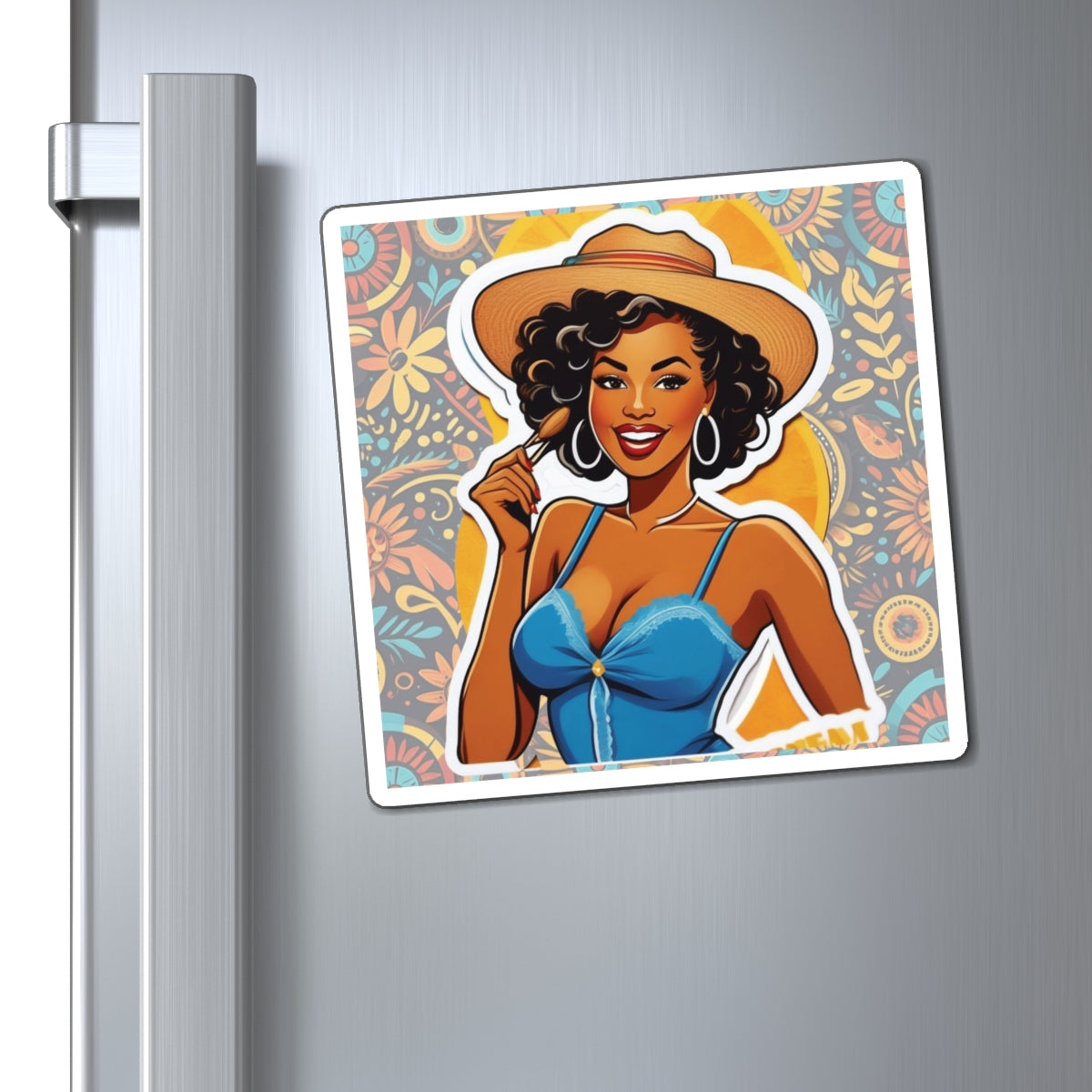 Juneteenth IV Pin Up Girl Magnet