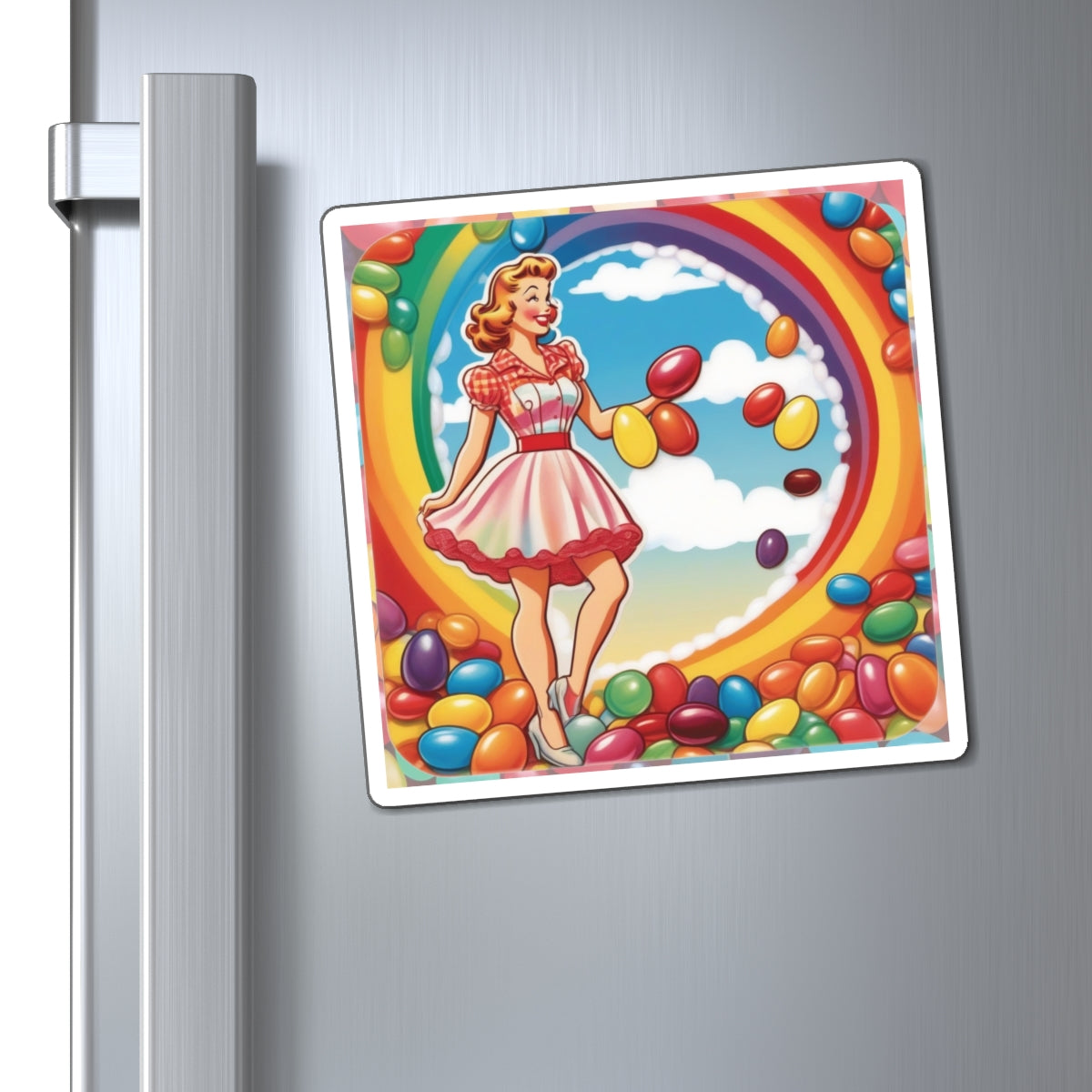 National Jelly Bean Day II Pin Up Girl Magnet