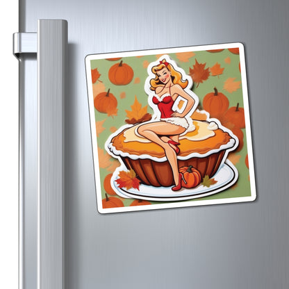 National Pumpkin Pie Day VI Pin Up Girl Magnet