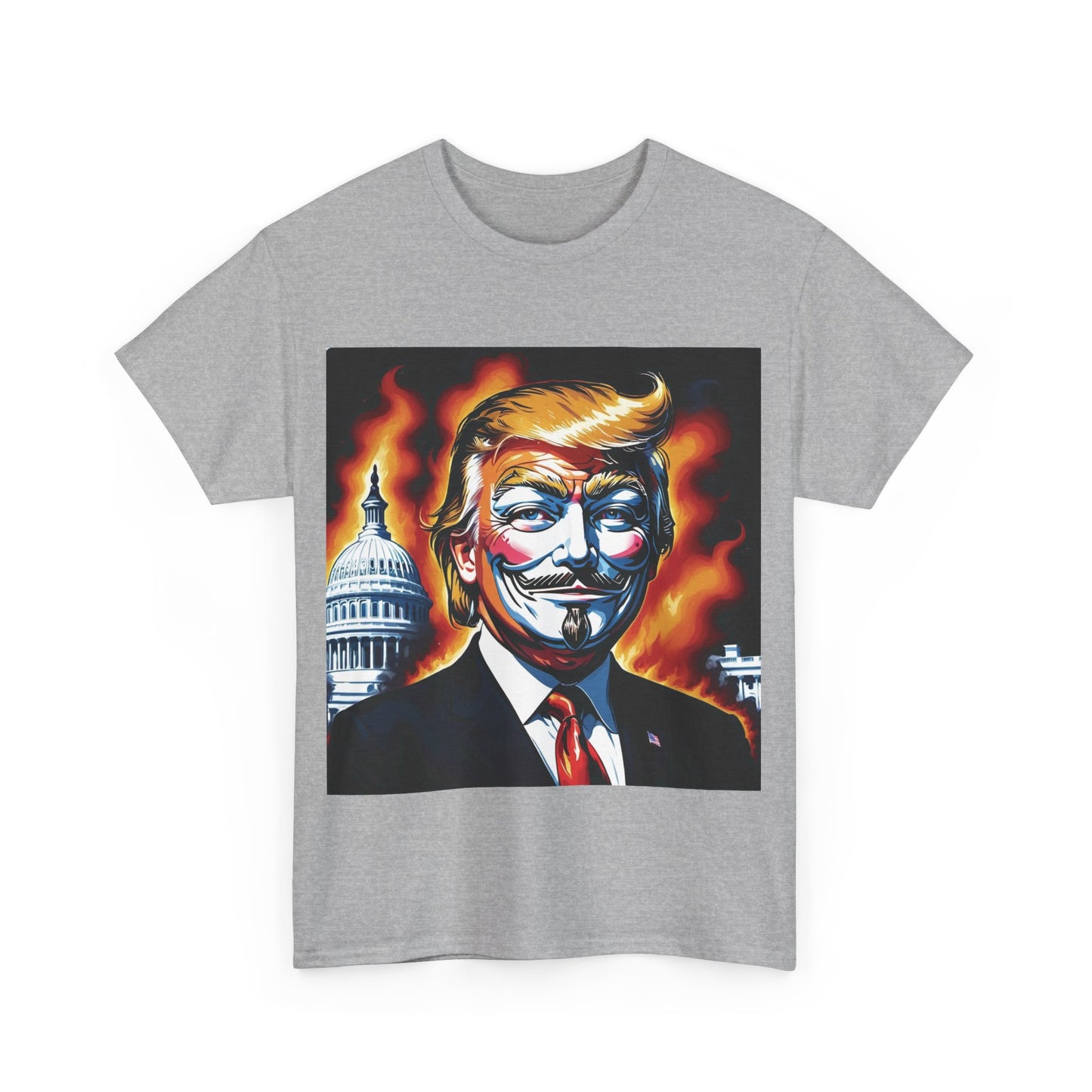 Guy Fawkes Mask Anti Donald Trump Tee