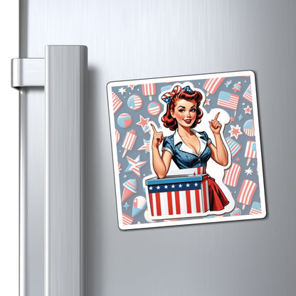 Election Day II Pin Up Girl Magnet