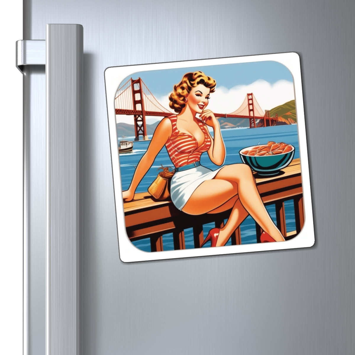 National Cioppino Day Pin Up Girl Magnet