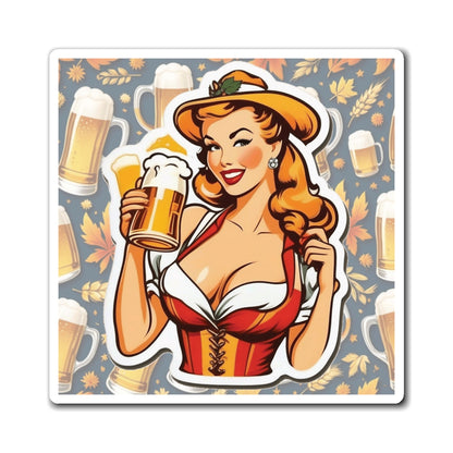 Oktoberfest II Pin Up Girl Magnet