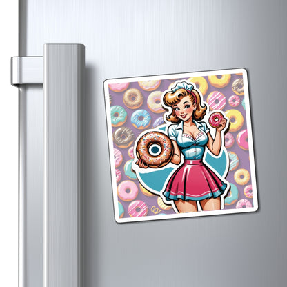 National Donut Day III Pin Up Girl Magnet