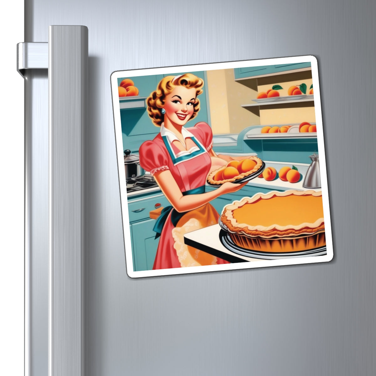 National Peach Day III Pin Up Girl Magnet