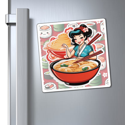 National Ramen Day III Pin Up Girl Magnet