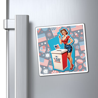 Election Day IV Pin Up Girl Magnet