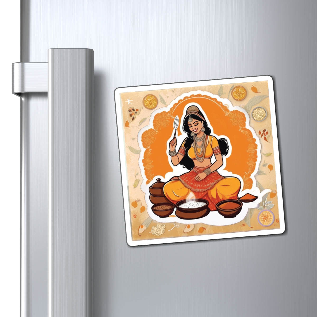 National Herbs and Spices Day Pin Up Girl Magnet