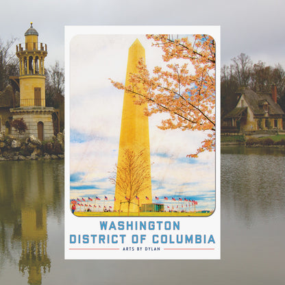 Arts by Dylan: Washington District of Columbia Travel Poster