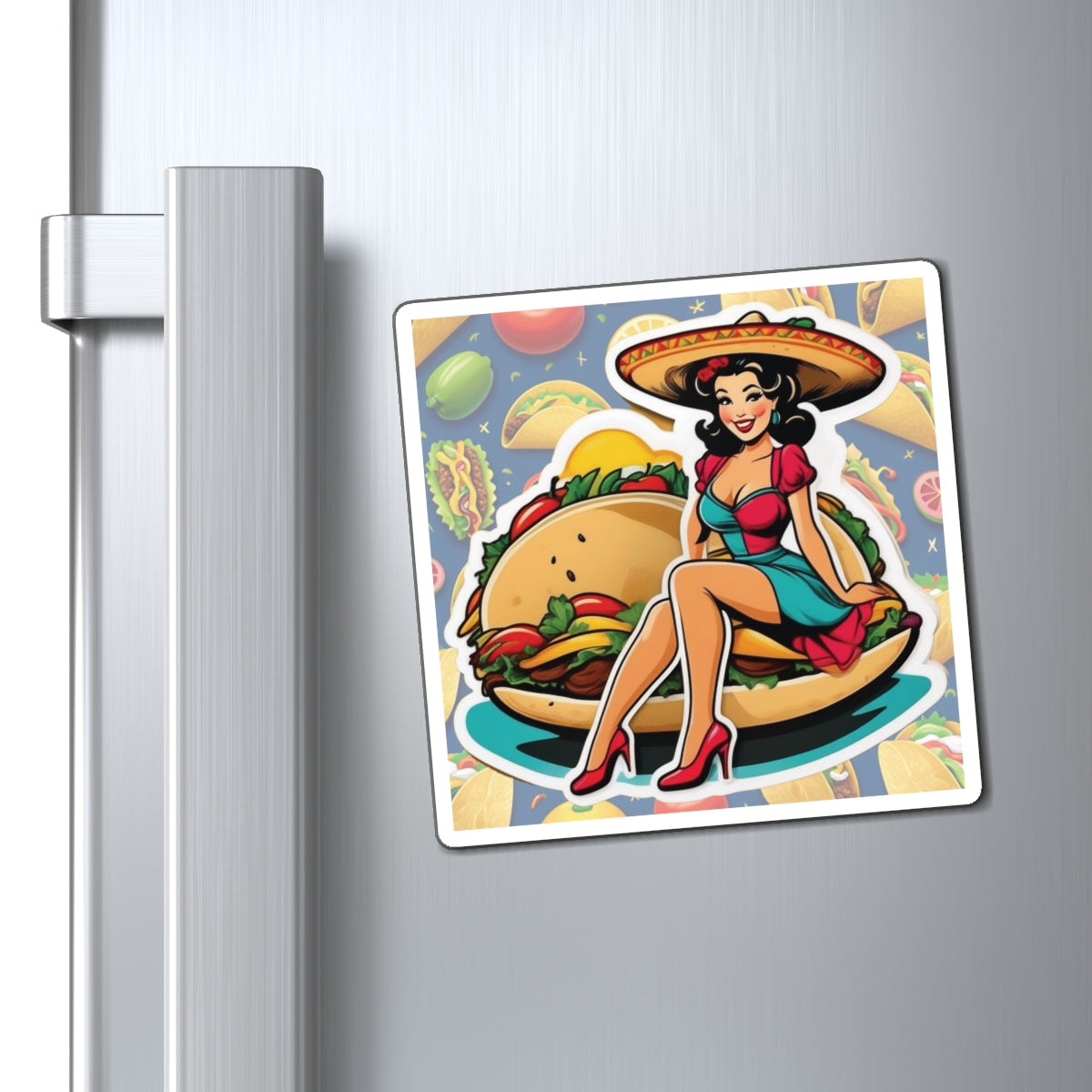 National Taco Day II Pin Up Girl Magnet