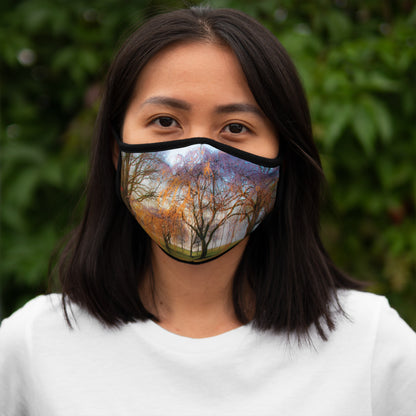 Cherry Tree Fitted Polyester Face Mask