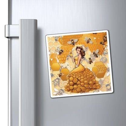 National Honey Bee Day II Pin Up Girl Magnet