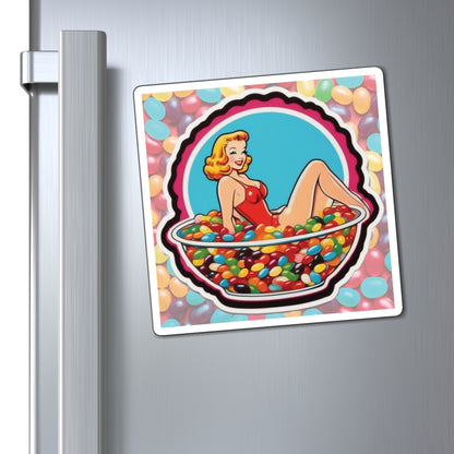 National Jelly Bean Day Pin Up Girl Magnet