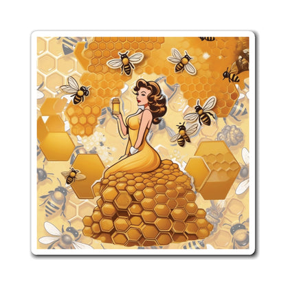 National Honey Bee Day II Pin Up Girl Magnet