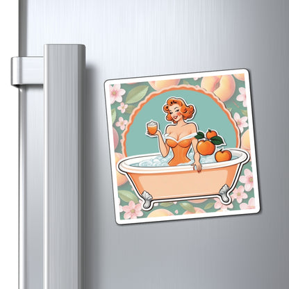 National Peaches and Cream Day III Pin Up Girl Magnet