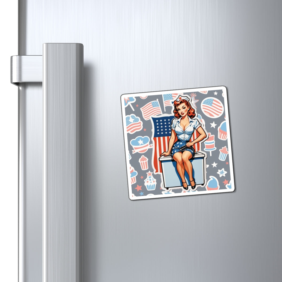 Election Day III Pin Up Girl Magnet