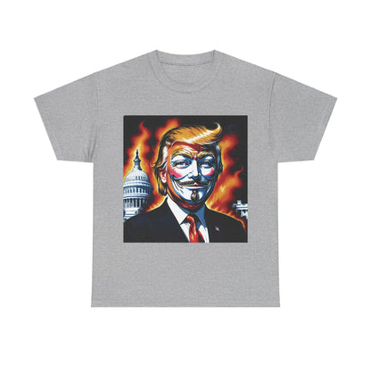 Guy Fawkes Mask Anti Donald Trump Tee