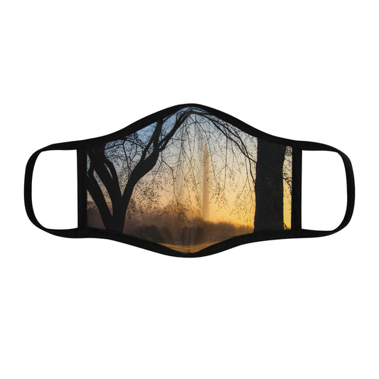 Washington Monument Fitted Polyester Face Mask