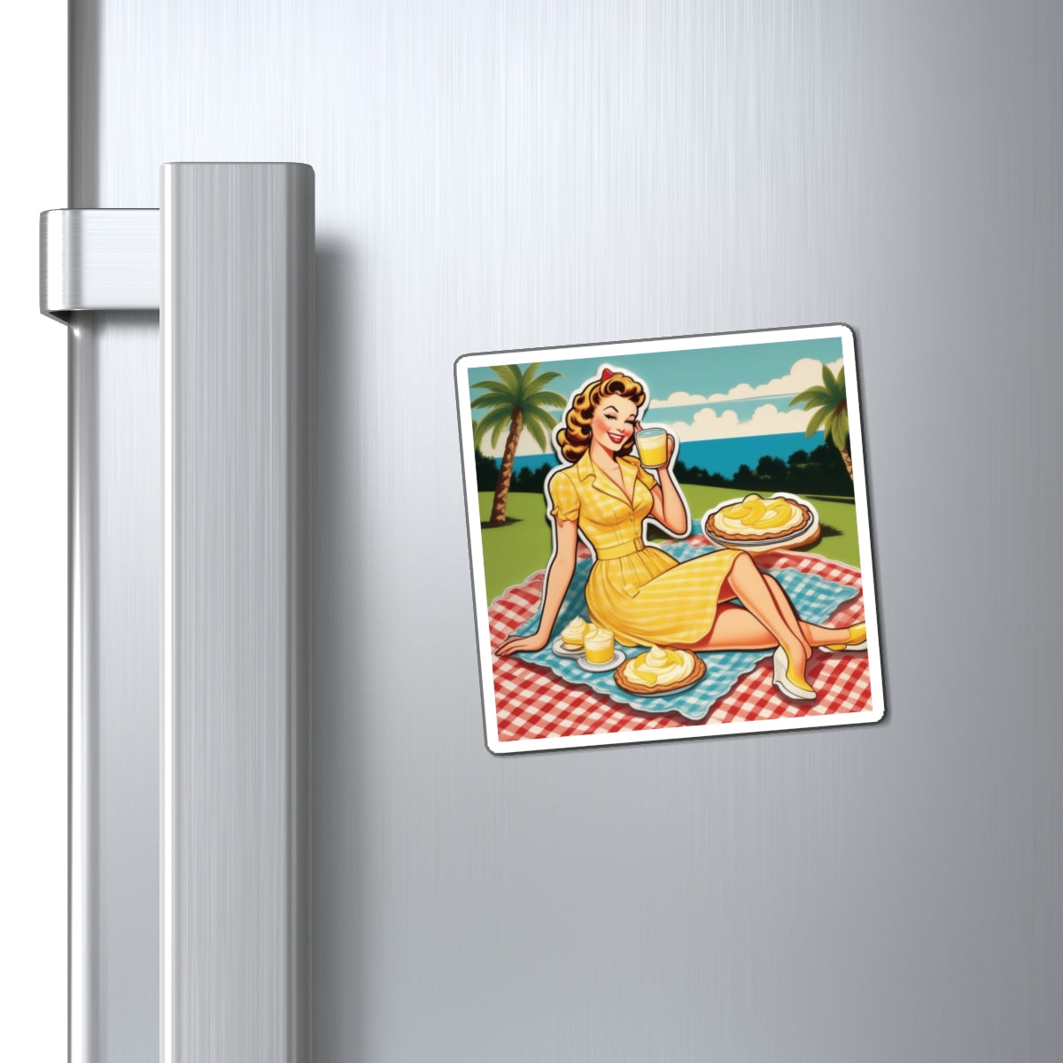 National Banana Cream Pie Day II Pin Up Girl Magnet