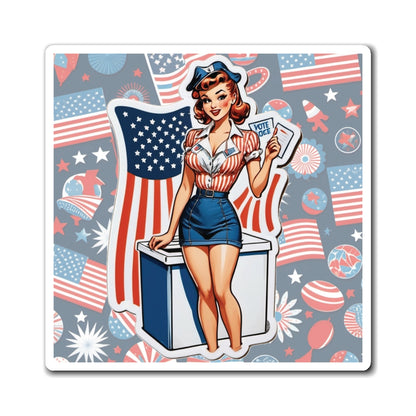 Election Day VI Pin Up Girl Magnet