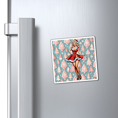 Christmas VI Pin Up Girl Magnet