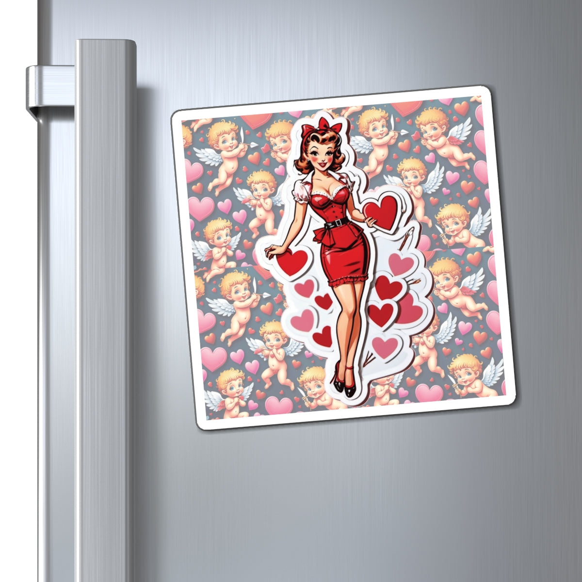 Valentine's Day II Pin Up Girl Magnet