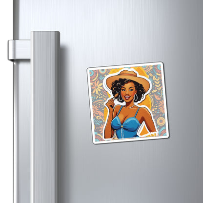 Juneteenth IV Pin Up Girl Magnet