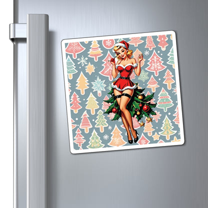 Christmas III Pin Up Girl Magnet